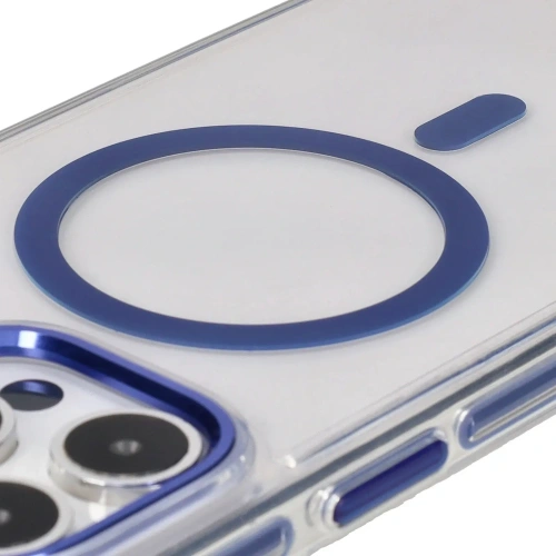 Buy Bizon Case Marco Apple iPhone 15 Pro Max clear with blue frame - BIZ6998 - {ean13} - Home Screen Store Europe