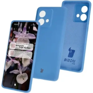 Kup Silikonowe etui Bizon Soft Case do Motorola Edge 40 Neo niebieskie - BIZ6999 - {ean13} - Sklep Home Screen