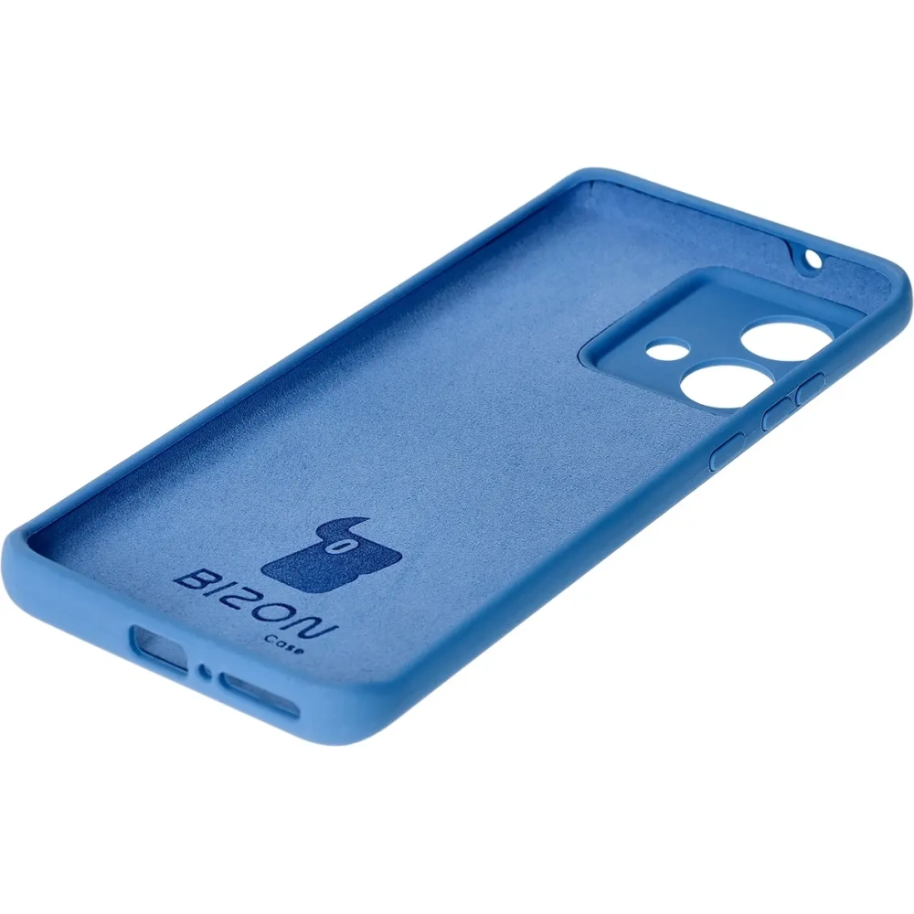 Silikonowe etui Bizon Soft Case do Motorola Edge 40 Neo niebieskie