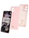 Silikonowe etui Bizon Soft Case do Motorola Edge 40 Neo pudrowy róż
