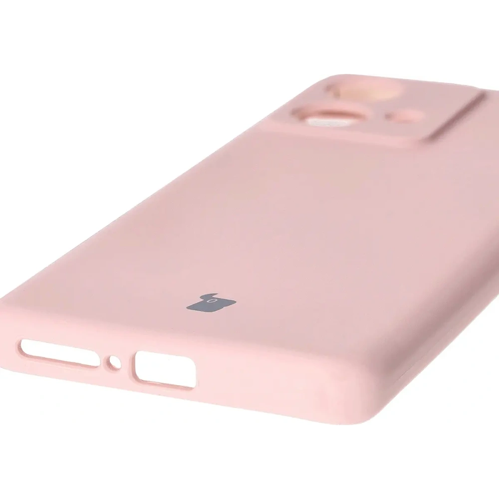 Silikonowe etui Bizon Soft Case do Motorola Edge 40 Neo pudrowy róż