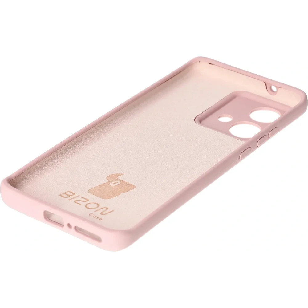 Silikonowe etui Bizon Soft Case do Motorola Edge 40 Neo pudrowy róż