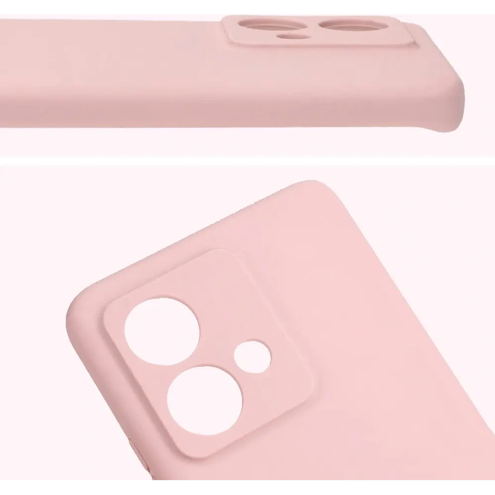 Silikonowe etui Bizon Soft Case do Motorola Edge 40 Neo pudrowy róż