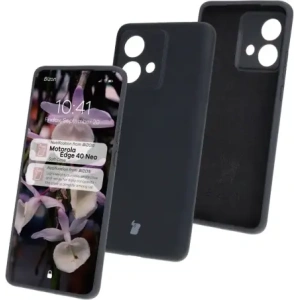 Kup Silikonowe etui Bizon Soft Case do Motorola Edge 40 Neo czarny - BIZ7002 - {ean13} - Sklep Home Screen