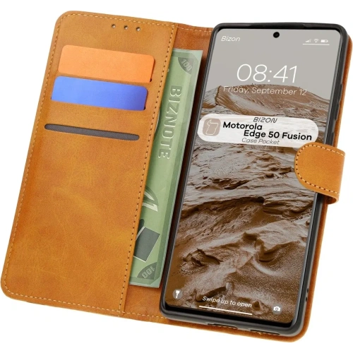 Kup Bizon Tasche für Motorola Edge 50 Fusion braun - BIZ7003 - {ean13} - Sklep Home Screen