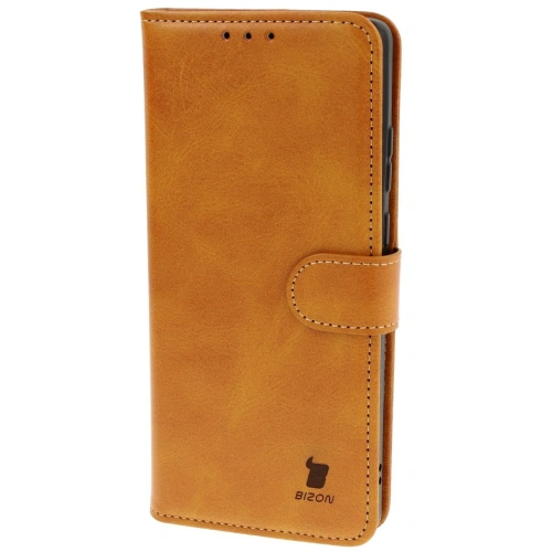 Kup Etui z klapką Bizon Case Pocket do Motorola Edge 50 Fusion brązowe - BIZ7003 - {ean13} - Sklep Home Screen