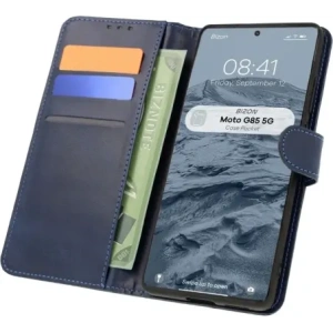 Kup Etui z klapką Bizon Case Pocket do Motorola Moto G85 5G modré - BIZ7008 - {ean13} - Sklep Home Screen