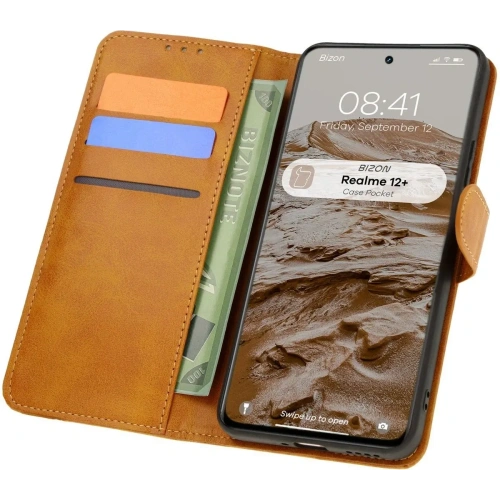 Kup Etui s klopou Bizon Case Pocket pro Realme 12+ hnědé - BIZ7009 - {ean13} - Sklep Home Screen