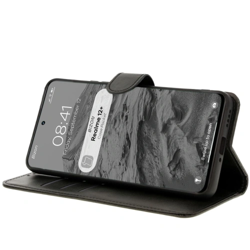 Kup Etui z klapką Bizon Case Pocket do Realme 12+ czarne - BIZ7010 - {ean13} - Sklep Home Screen