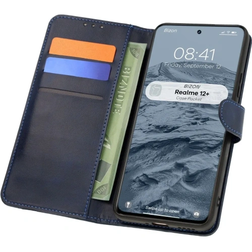 Kup Etui s klopou Bizon Case Pocket pro Realme 12+ modré - BIZ7011 - {ean13} - Sklep Home Screen