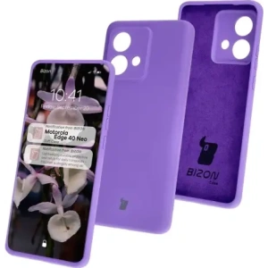 Kup Silikonowe etui Bizon Soft Case do Motorola Edge 40 Neo głęboki fiolet - BIZ7012 - {ean13} - Sklep Home Screen