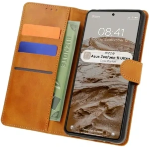 Kup Etui z klapką Bizon Case Pocket do Asus Zenfone 11 Ultra brązowe - BIZ7013 - {ean13} - Sklep Home Screen