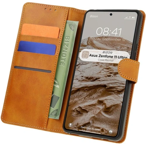 Kup Etui z klapką Bizon Case Pocket do Asus Zenfone 11 Ultra hnědé - BIZ7013 - {ean13} - Sklep Home Screen