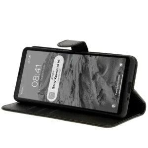 Kup Etui z klapką Bizon Case Pocket do Sony Xperia 10 VI czarne - BIZ7017 - {ean13} - Sklep Home Screen