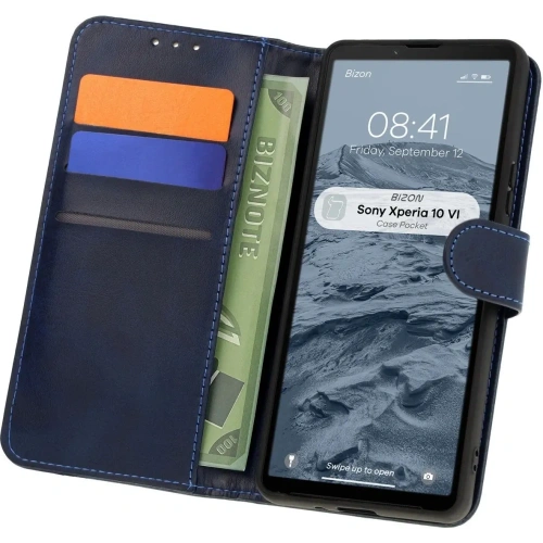 Kup Etui z klapką Bizon Case Pocket do Sony Xperia 10 VI granatowe - BIZ7018 - {ean13} - Sklep Home Screen