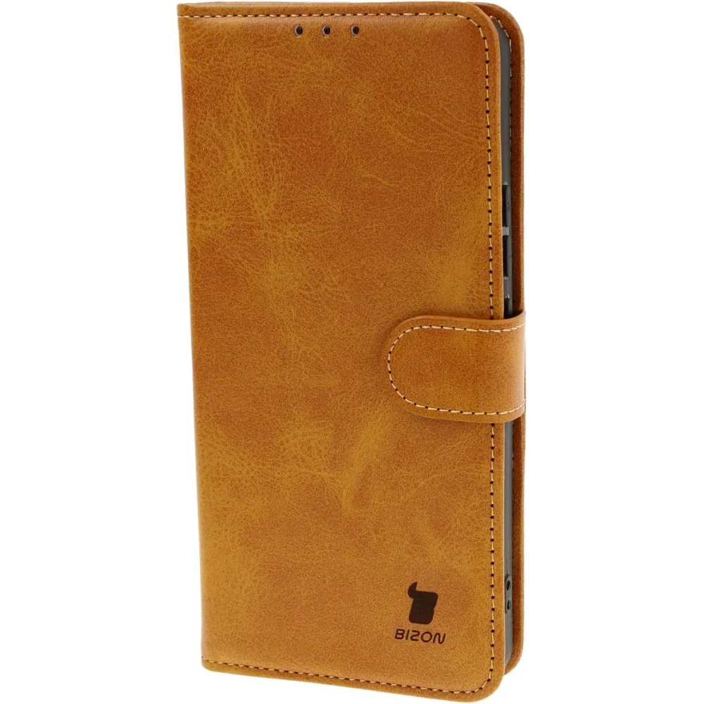 Etui z klapką Bizon Case Pocket do Xiaomi 14T Pro brązowe
