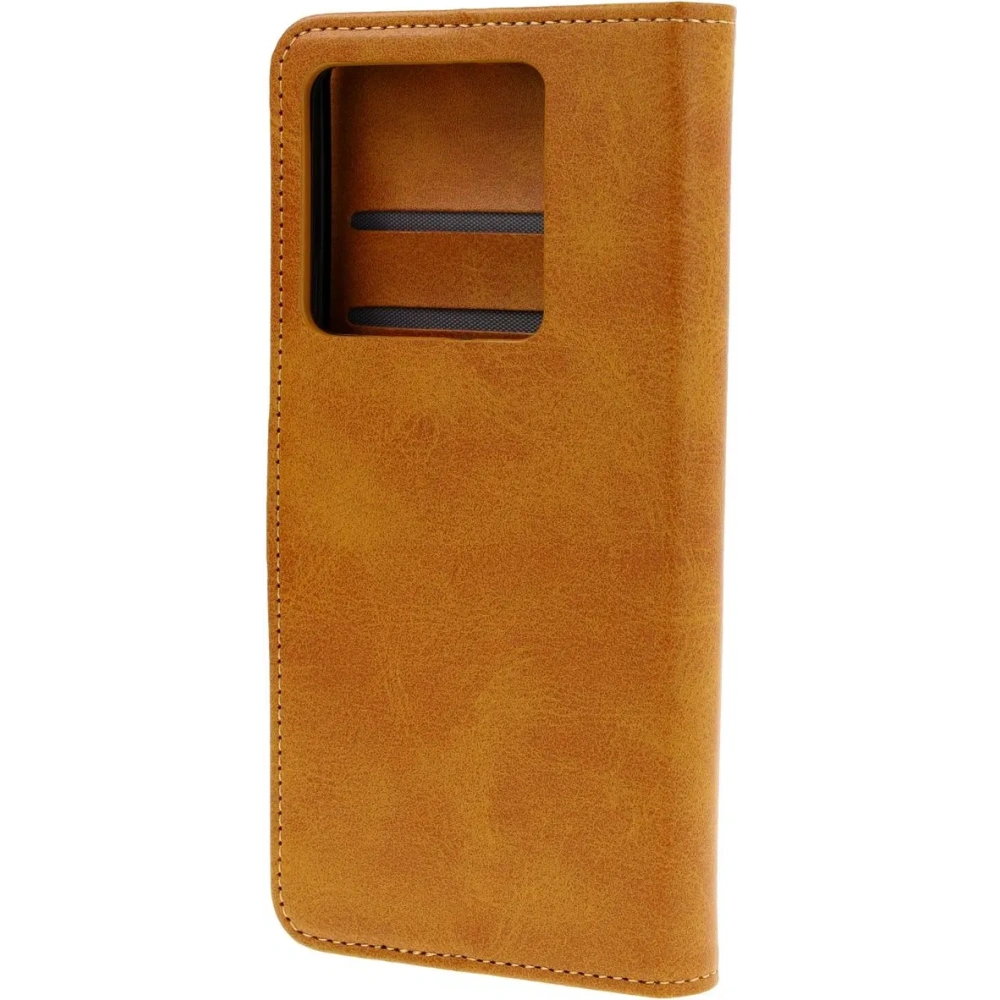 Etui z klapką Bizon Case Pocket do Xiaomi 14T Pro brązowe