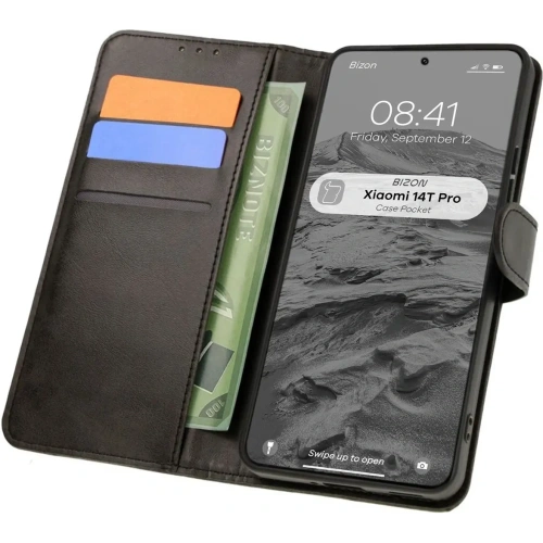 Kup Etui z klapką Bizon Case Pocket do Xiaomi 14T Pro czarne - BIZ7020 - {ean13} - Sklep Home Screen