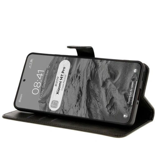 Kup Etui z klapką Bizon Case Pocket do Xiaomi 14T Pro czarne - BIZ7020 - {ean13} - Sklep Home Screen