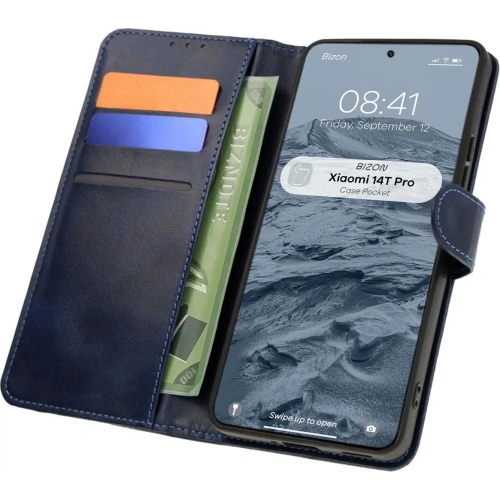 Kup Etui z klapką Bizon Case Pocket do Xiaomi 14T Pro tmavě modré - BIZ7021 - {ean13} - Sklep Home Screen