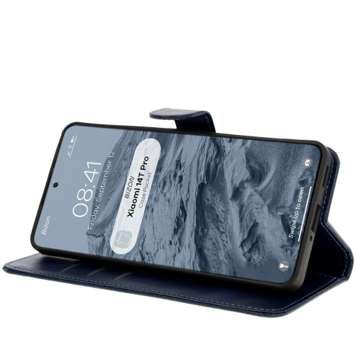 Kup Etui z klapką Bizon Case Pocket do Xiaomi 14T Pro tmavě modré - BIZ7021 - {ean13} - Sklep Home Screen