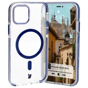 Buy Bizon Case Marco Apple iPhone 12 Pro / 12 clear with blue frame - BIZ7023 - {ean13} - Home Screen Store Europe