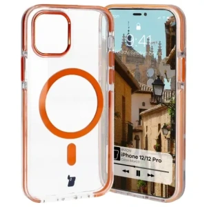 Kup Bizon Case Marco Apple iPhone 12 Pro / 12 átlátszó narancssárga kerettel - BIZ7024 - {ean13} - Sklep Home Screen