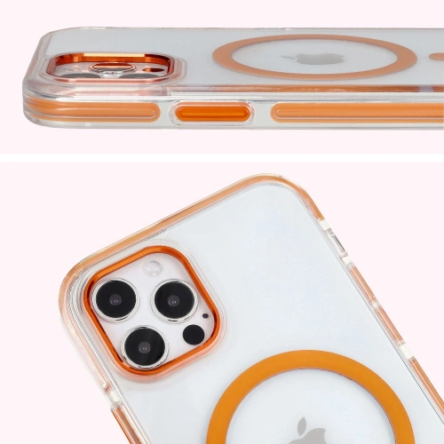 Buy Bizon Case Marco Apple iPhone 12 Pro / 12 clear with orange frame - BIZ7024 - {ean13} - Home Screen Store Europe
