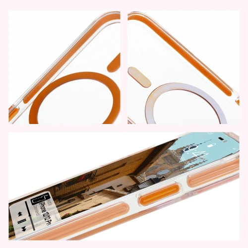 Buy Bizon Case Marco Apple iPhone 12 Pro / 12 clear with orange frame - BIZ7024 - {ean13} - Home Screen Store Europe