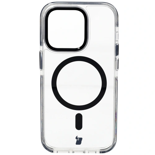 Kup Etui z pierścieniem magnetycznym Bizon Case Marco do Apple iPhone 14 Pro przezroczyste z czarną ramką - BIZ7025 - {ean13} - Sklep Home Screen