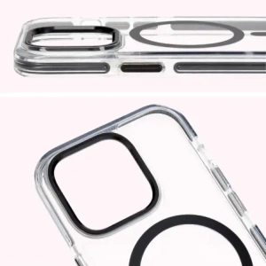 Kup Etui z pierścieniem magnetycznym Bizon Case Marco do Apple iPhone 14 Pro przezroczyste z czarną ramką - BIZ7025 - {ean13} - Sklep Home Screen