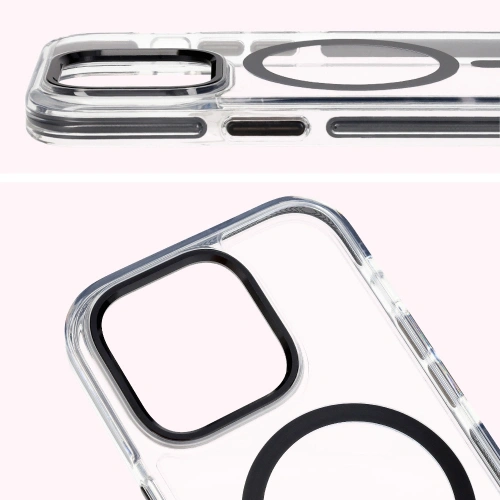Kup Etui z pierścieniem magnetycznym Bizon Case Marco do Apple iPhone 14 Pro przezroczyste z czarną ramką - BIZ7025 - {ean13} - Sklep Home Screen
