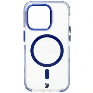 Kup Etui z pierścieniem magnetycznym Bizon Case Marco do Apple iPhone 14 Pro przezroczyste z niebieską ramką - BIZ7026 - {ean13} - Sklep Home Screen