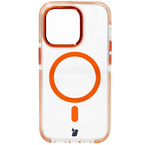 Kup Etui z pierścieniem magnetycznym Bizon Case Marco do Apple iPhone 14 Pro przezroczyste z pomarańczową ramką - BIZ7027 - {ean13} - Sklep Home Screen