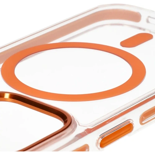Kup Etui z pierścieniem magnetycznym Bizon Case Marco do Apple iPhone 14 Pro przezroczyste z pomarańczową ramką - BIZ7027 - {ean13} - Sklep Home Screen