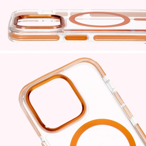 Kup Etui z pierścieniem magnetycznym Bizon Case Marco do Apple iPhone 14 Pro przezroczyste z pomarańczową ramką - BIZ7027 - {ean13} - Sklep Home Screen