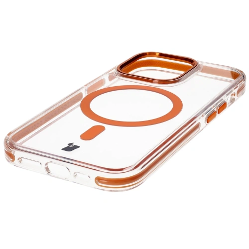 Kup Etui z pierścieniem magnetycznym Bizon Case Marco do Apple iPhone 14 Pro przezroczyste z pomarańczową ramką - BIZ7027 - {ean13} - Sklep Home Screen