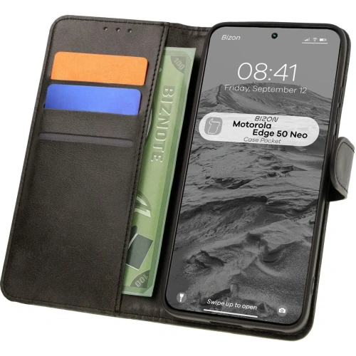 Kup Pouzdro s klopou Bizon Case Pocket pro Motorola Edge 50 Neo černé - BIZ7029 - {ean13} - Sklep Home Screen