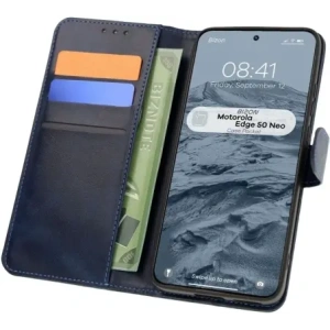 Kup Etui z klapką Bizon Case Pocket do Motorola Edge 50 Neo granatowe - BIZ7030 - {ean13} - Sklep Home Screen