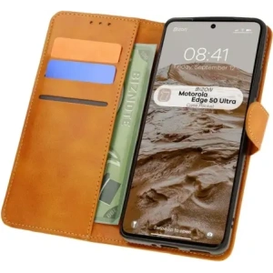 Kup Etui z klapką Bizon Case Pocket do Motorola Edge 50 Ultra brązowe - BIZ7031 - {ean13} - Sklep Home Screen