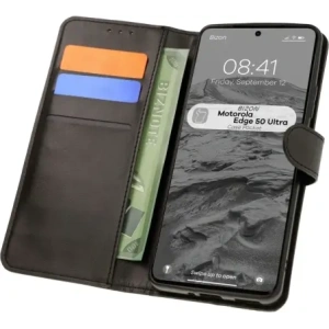 Kup Etui z klapką Bizon Case Pocket do Motorola Edge 50 Ultra czarne - BIZ7032 - {ean13} - Sklep Home Screen