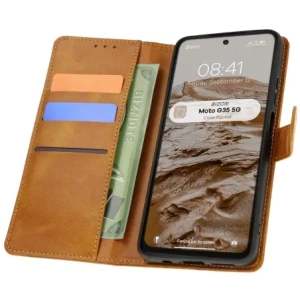 Buy Bizon Case Pocket Motorola Moto G35 5G brown - BIZ7034 - {ean13} - Home Screen Store Europe