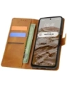 Etui s klopou Bizon Case Pocket pro Motorola Moto G35 5G hnědé