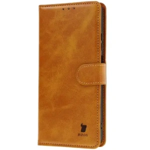 Kup Etui z klapką Bizon Case Pocket do Motorola Moto G35 5G brązowe - BIZ7034 - {ean13} - Sklep Home Screen