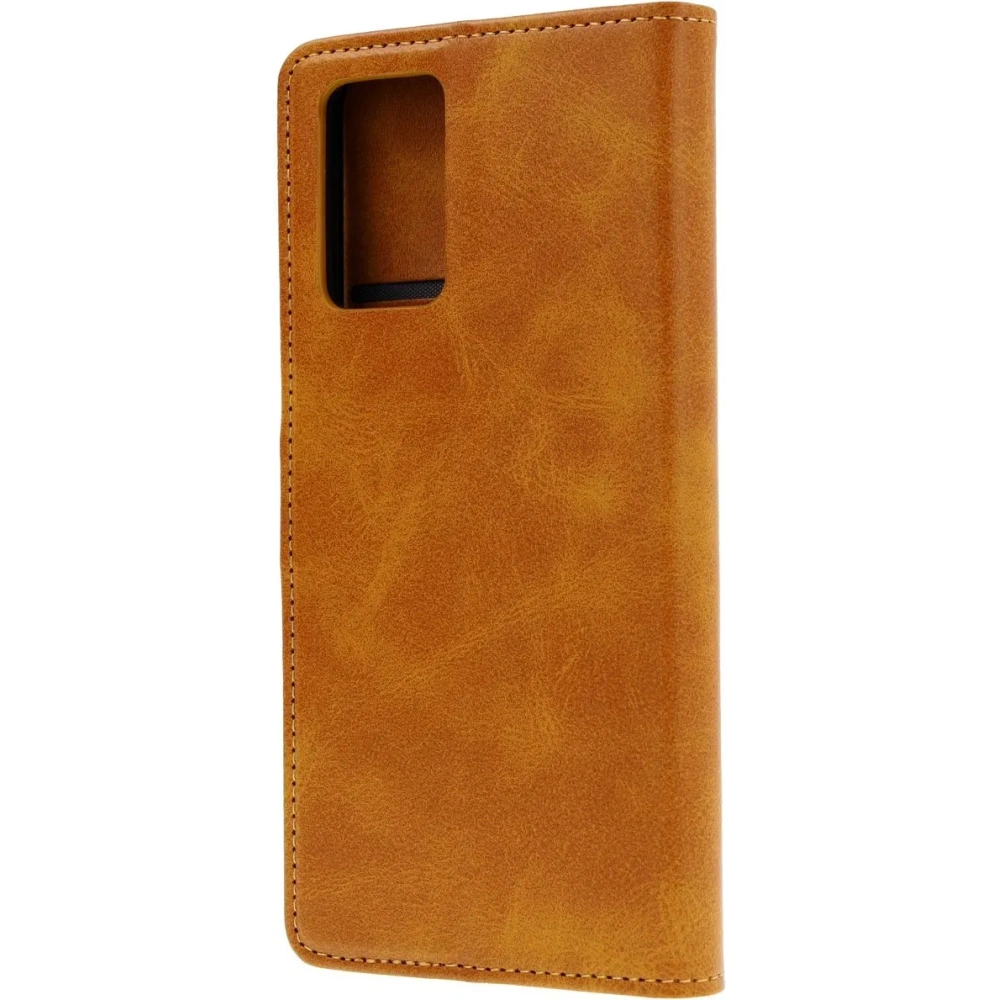 Etui z klapką Bizon Case Pocket do Motorola Moto G35 5G brązowe