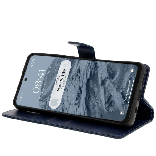 Kup Etui z klapką Bizon Case Pocket do Motorola Moto G35 5G navy modré - BIZ7036 - {ean13} - Sklep Home Screen