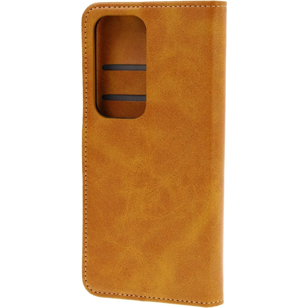 Etui z klapką Bizon Case Pocket do Oppo Reno 12 brązowe