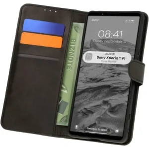 Kup Etui z klapką Bizon Case Pocket do Sony Xperia 1 VI czarne - BIZ7041 - {ean13} - Sklep Home Screen