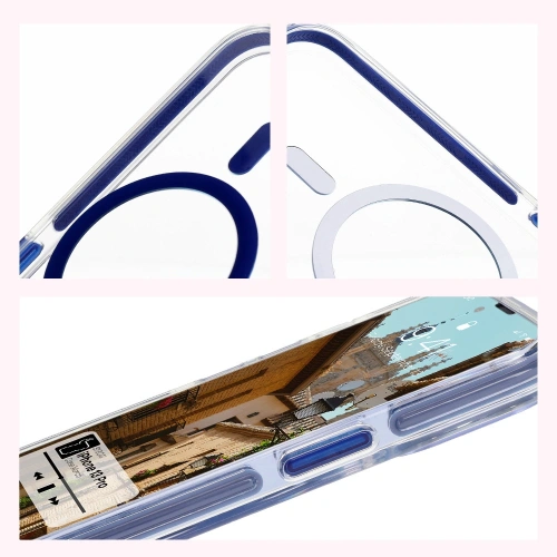 Buy Bizon Case Marco Apple iPhone 13 Pro clear with blue frame - BIZ7044 - {ean13} - Home Screen Store Europe