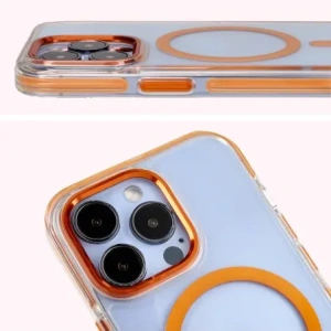 Kup Etui z pierścieniem magnetycznym Bizon Case Marco do Apple iPhone 13 Pro przezroczyste z pomarańczową ramką - BIZ7045 - {ean13} - Sklep Home Screen